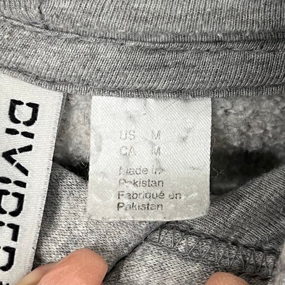 H&M Basic Divided NASA Grey Hooded Top Sweater Size Medium - Picture 2 of 6